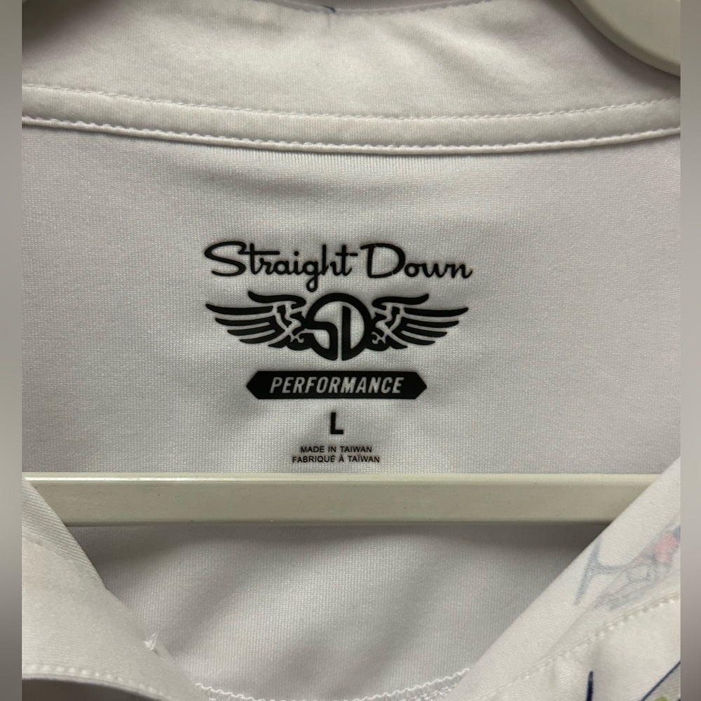 Straight Down Mens Performance Polo - image 3